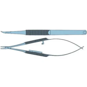 Needle Holder 6mm Tip Curved